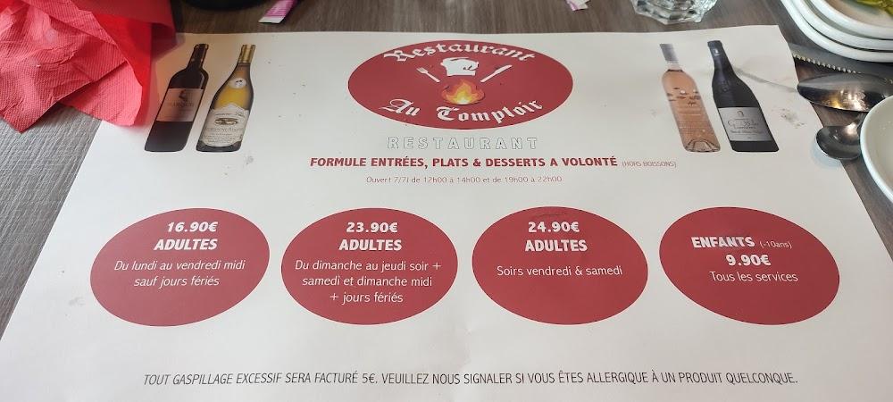 Restaurant Au Comptoir - Menu Image 3