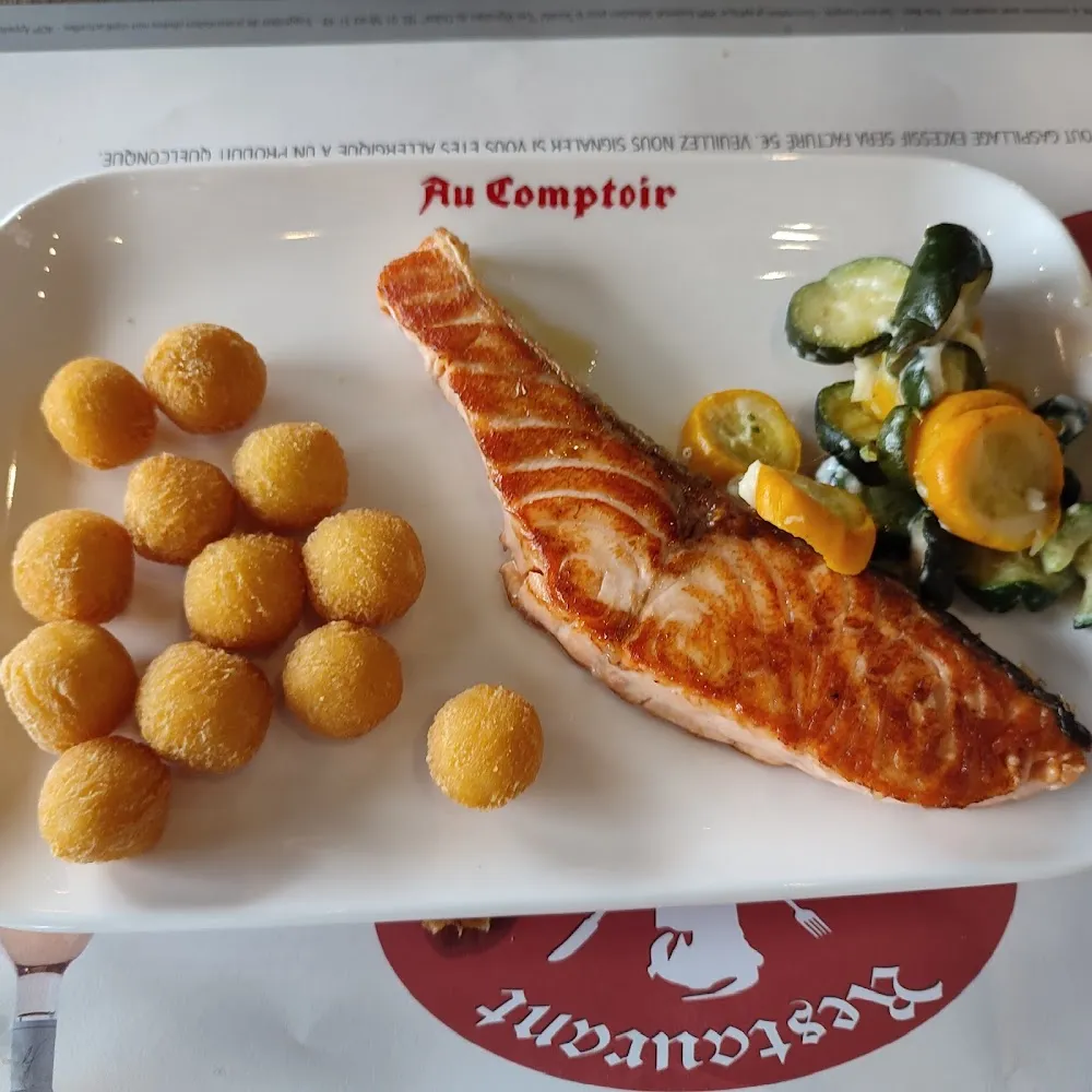 Saumon Plancha Pommes Noisettes Courgettes